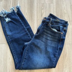 Judy Blue Mid Rise Slim Fit Dark Wash Stretch